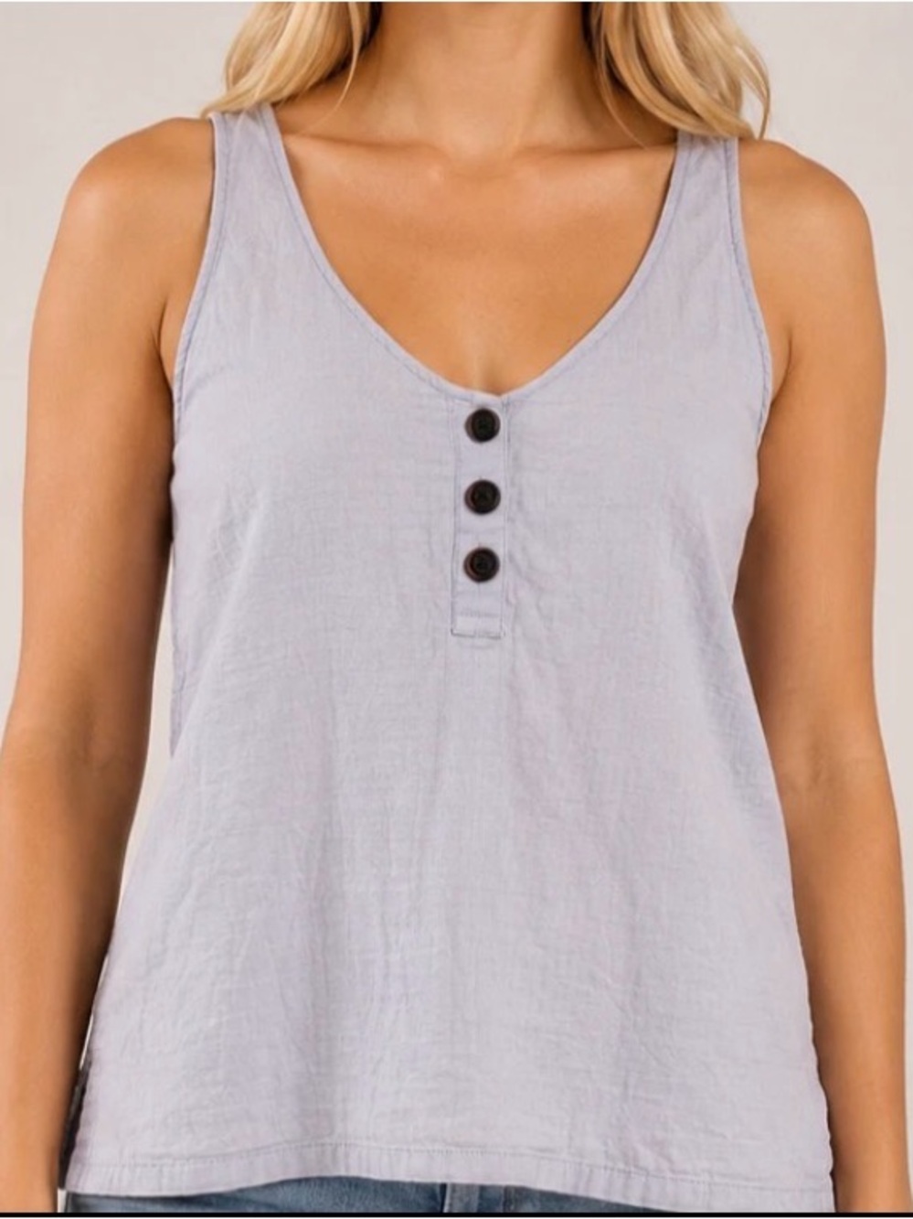 Patagonia Women’s Organic Cotton Gauze Tank Top Size S Light Blue